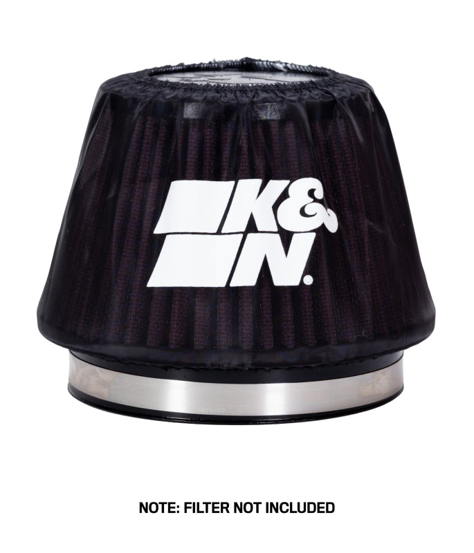 K&N Black Drycharger 6.25in Base ID / 4.375in Top ID / 4.125in Height Air Filter Wrap