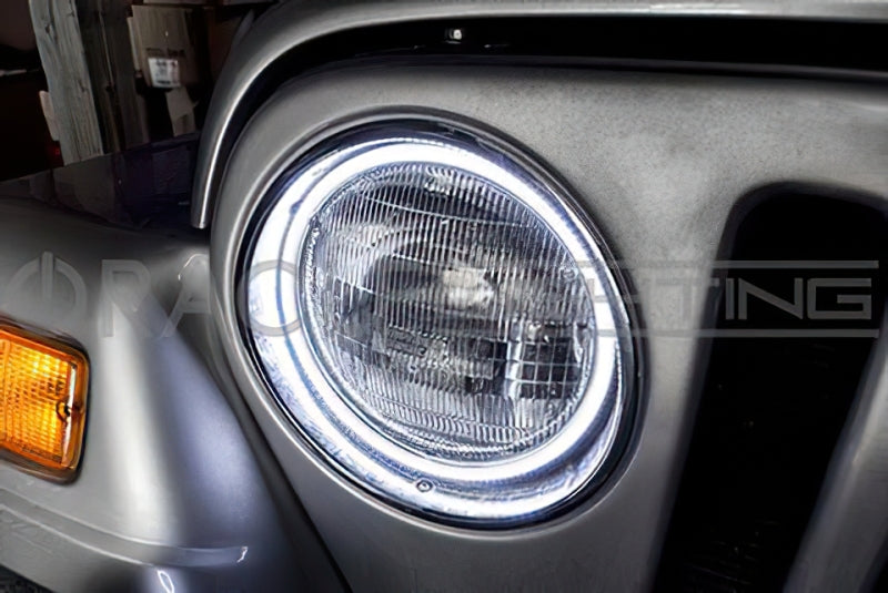 Oracle 7in Round Exterior Waterproof LED Halo Kit - ColorSHIFT w/o Controller