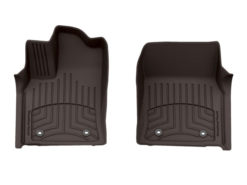 WeatherTech 2022+ Toyota Tundra Crewmax (incl. Hybrid) Front FloorLiner HP - Cocoa