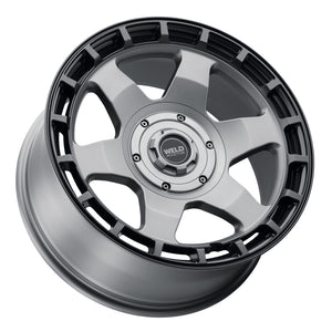 Weld Off-Road Ridge 20x9 - 8x165.1 BP - ET0 - 125.1mm CB - Satin Gunmetal Wheel (Black Ring)