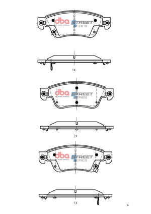DBA 09-13 Infiniti G37 RWD/AWD (330mm Front Rotor) Street Series Front Brake Pads