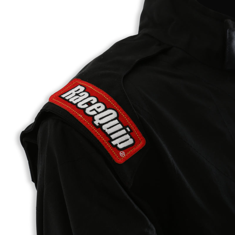 RaceQuip Black Chevron-1 Suit - SFI-1 3XL