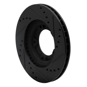 R1 95-04 Toyota Tacoma Front Left Drilled & Slotted Black Brake Rotor