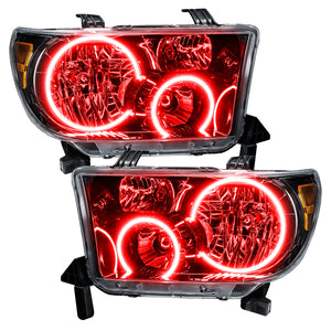 Oracle 07-11 Toyota Tundra Pre-Assembled Headlights - Black Housing - ColorSHIFT