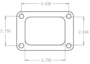 Cometic Garrett T6 .010in Rubber Coated Stainless Turbo Inlet Flange Gasket