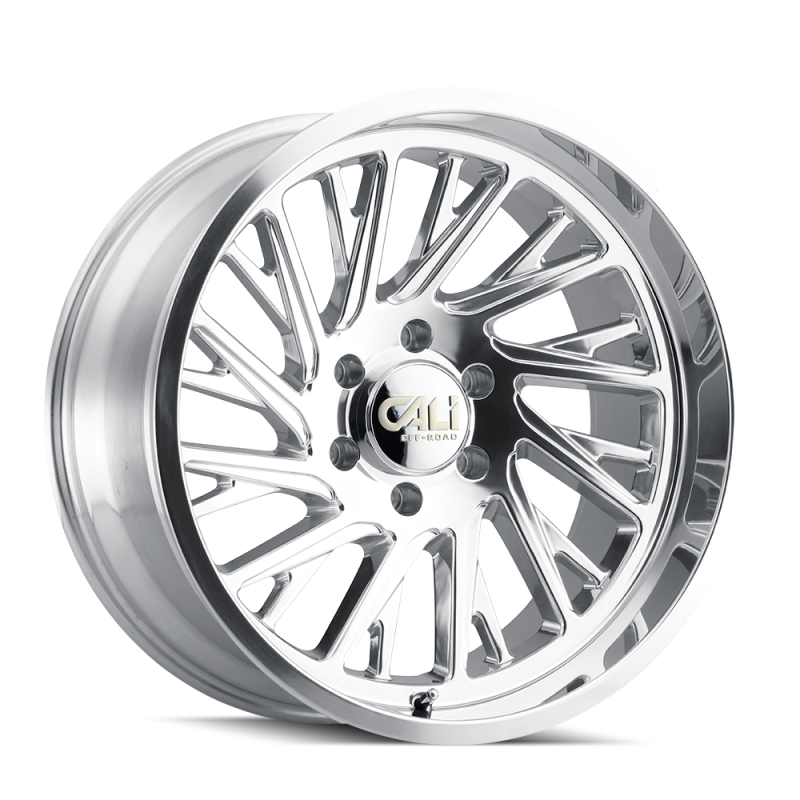 Cali Off-Road 9114 Purge 22x12 / 8x165.1 BP / -51mm Offset / 125.2mm Hub Polished Wheel