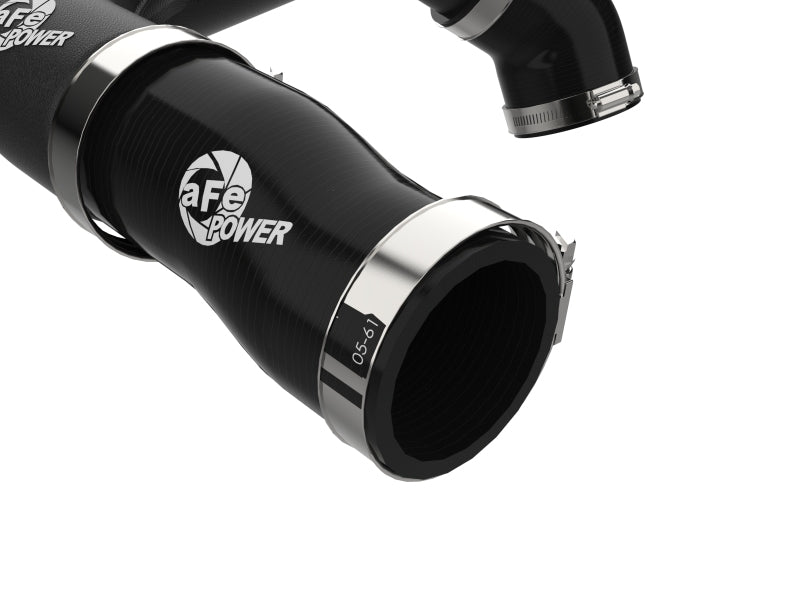 aFe 2024+ Jeep Wrangler JL L4-2.0L (t) BladeRunner 2-1/2in Aluminum Hot Charge Pipe - Black