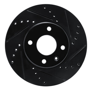 R1 12-17 Chevrolet SONIC (Mexico) Front Right Drilled & Slotted Black Brake Rotor