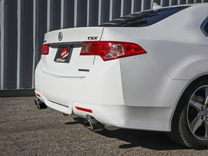 aFe 09-14 Acura TSX L4 2.4L Takeda 2-1/2in to 2-1/4in 304 SS Cat-Back Exhaust System w/ CF Tips