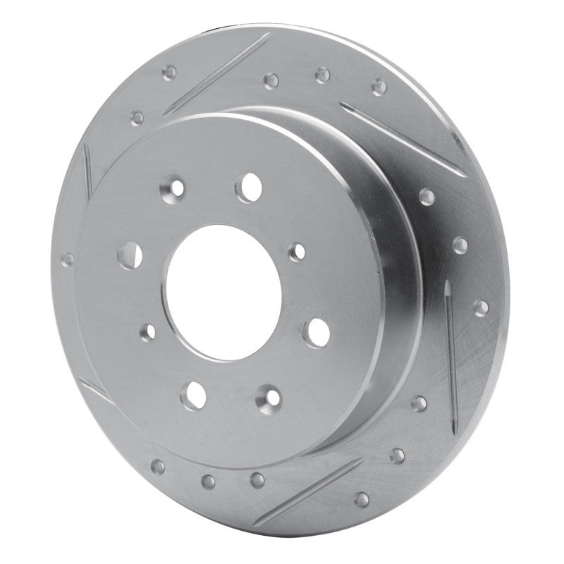 R1 88-01 Acura Integra Rear Left Drilled & Slotted Silver Brake Rotor