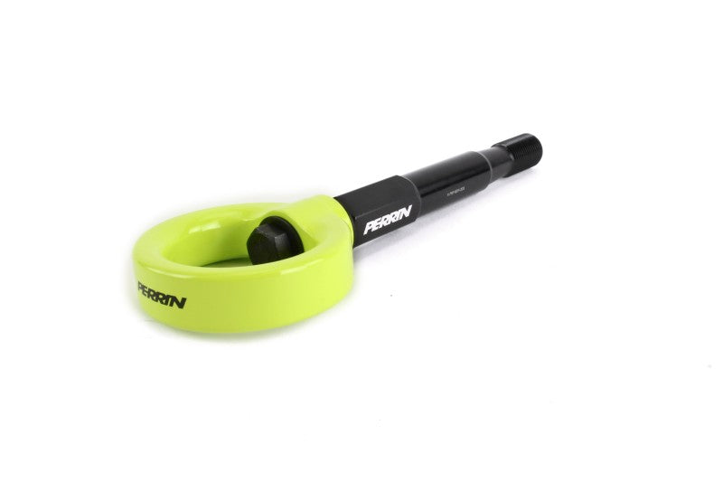 PERRIN 15-17 Subaru WRX & STI / 13-17 Crosstrek / 12-16 Impreza Tow Hook Kit (Front) - Neon Yellow