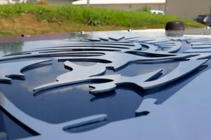 Fishbone Offroad 03-06 Jeep Wrangler TJ Hood Louver Raw Unpainted
