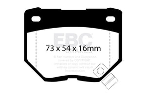 EBC 89-95 Nissan Skyline (R32) 2.6 Twin Turbo GT-R Ultimax2 Rear Brake Pads