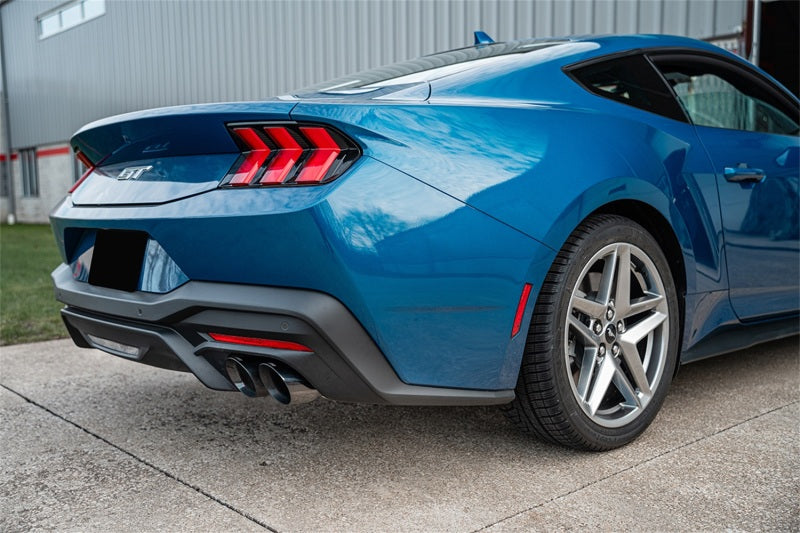 Corsa 2024+ Ford Mustang V8 5.0L 3in Axle-Back Exhaust System w/ Twin 4in Black Pro-Series Tips