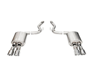 Corsa 2024+ Ford Mustang V8 5.0L 3in Axle-Back Exhaust System w/ Twin 4in Polished Pro-Series Tips