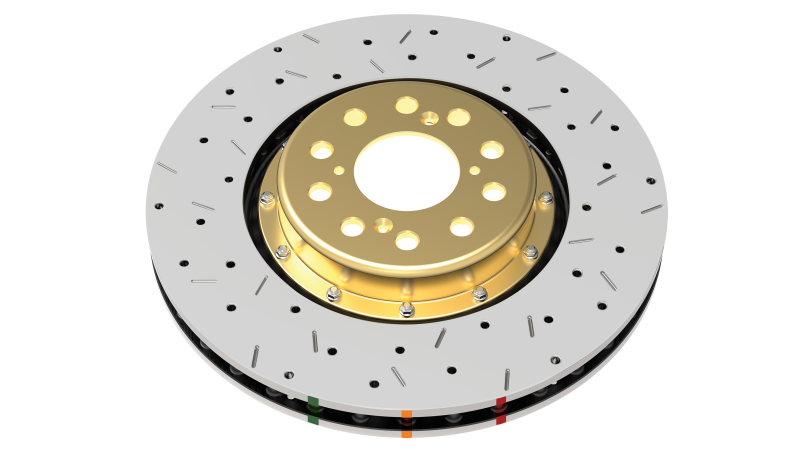 DBA 05-10 Mustang GT V8 Shelby Edition Front Drilled & Slotted 5000 Series 2 Piece Rotor Assembled w