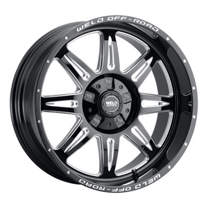 Weld Cheyenne 20x10 / 5x127 / 4.75 BS / 87.1 HB - Gloss Black Milled - Non-BL Wheel