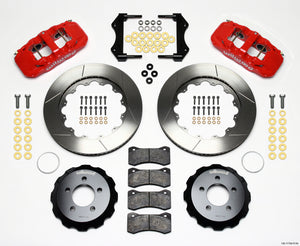 Wilwood AERO6 Front Hat Kit 14.25 Red 2006-10 Magnum/Challenger/Charger/300C