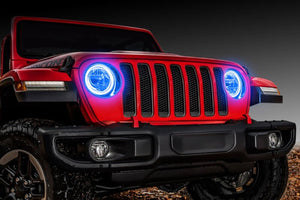 Oracle Jeep Wrangler JL/Gladiator JT LED Surface Mount Headlight Halo Kit - ColorSHIFT