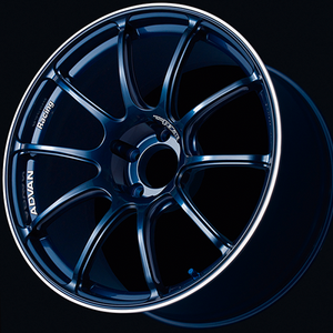 Advan RZII 18x8.5 / +51 Offset / 5x114.3 / 73mm Bore / Racing Indigo Blue and Ring