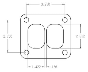 Cometic Turbo FLG T-Series Exhaust Inlet .010in Exhaust Gasket