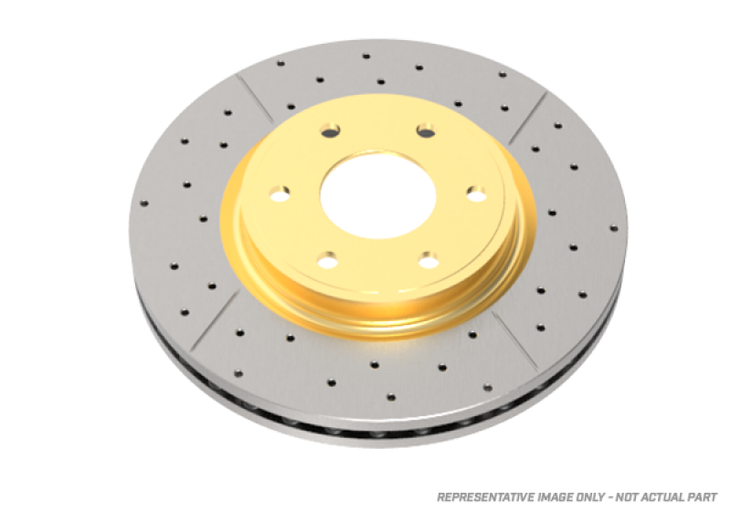 DBA 00-06 Audi TT Quattro Rear Drilled & Slotted Street Series Rotor