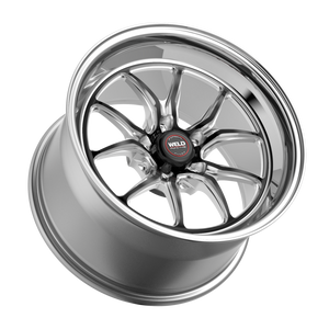 Weld S85 15x10 / 5x114.3 / 6.5 BS / 3.18 HB - Black Center - Polished Shell - Non-BL Wheel