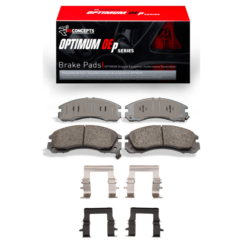 R1 94-00 Mitsubishi Montero Front Optimum OE Pads & Hardware Kit
