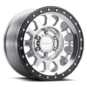 Method MR315 17x8.5 0mm Offset 6x5.5 106.25mm CB Polished Wheel - Gloss Black Lip
