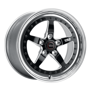 Weld Weldstar 17x8 / 5x4.5 / 5.2 BS / 3.18 HB - Black Center - Polished Shell - Non-BL Wheel