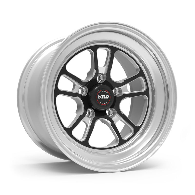 Weld S70 15x6.33 / 5x4.75 BP / 3.5in. BS Black Wheel (Low Pad) - Non-Beadlock