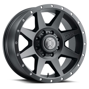 ICON Rebound 20x9 8x6.5 12mm Offset 5.5in BS 121.40mm Bore Satin Black Wheel