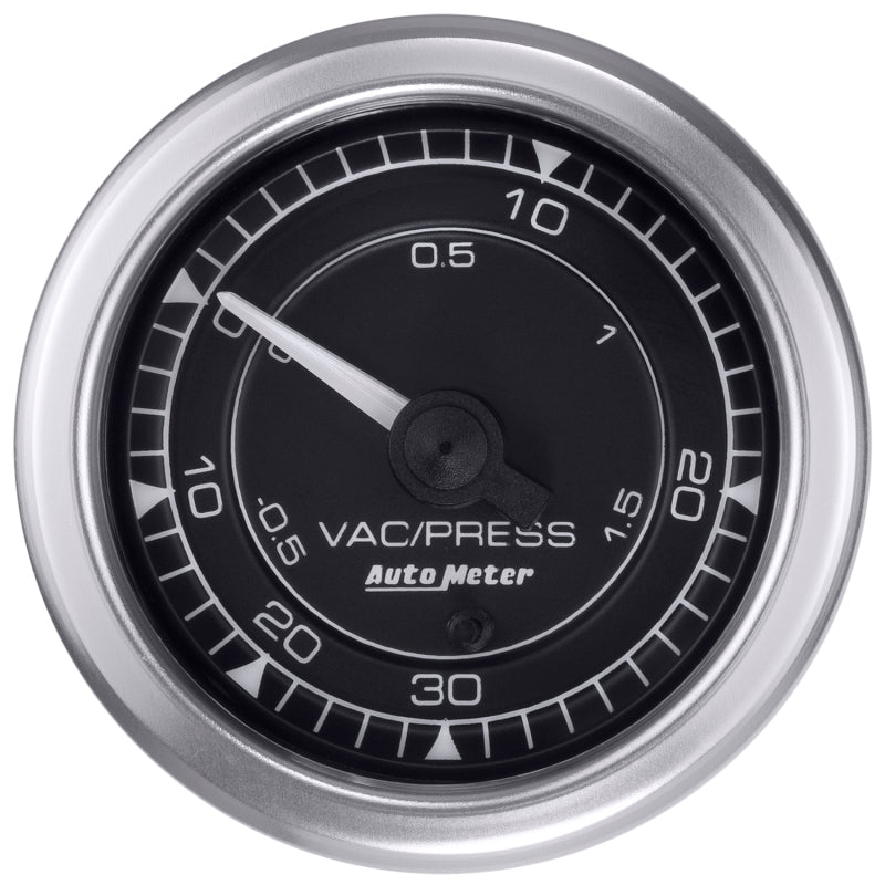 Autometer Chrono 2-1/16in 30INHG-30PSI Vacuum/Boost Gauge