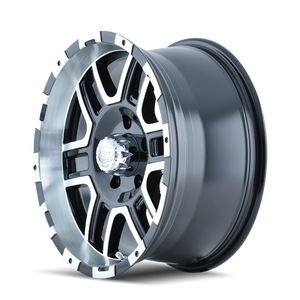 ION Type 179 16x8 / 5x114.3 BP / 10mm Offset / 83.82mm Hub Black/Machined Wheel