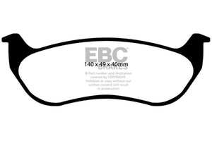 EBC 02-07 Jeep Liberty 2.4 Extra Duty Rear Brake Pads
