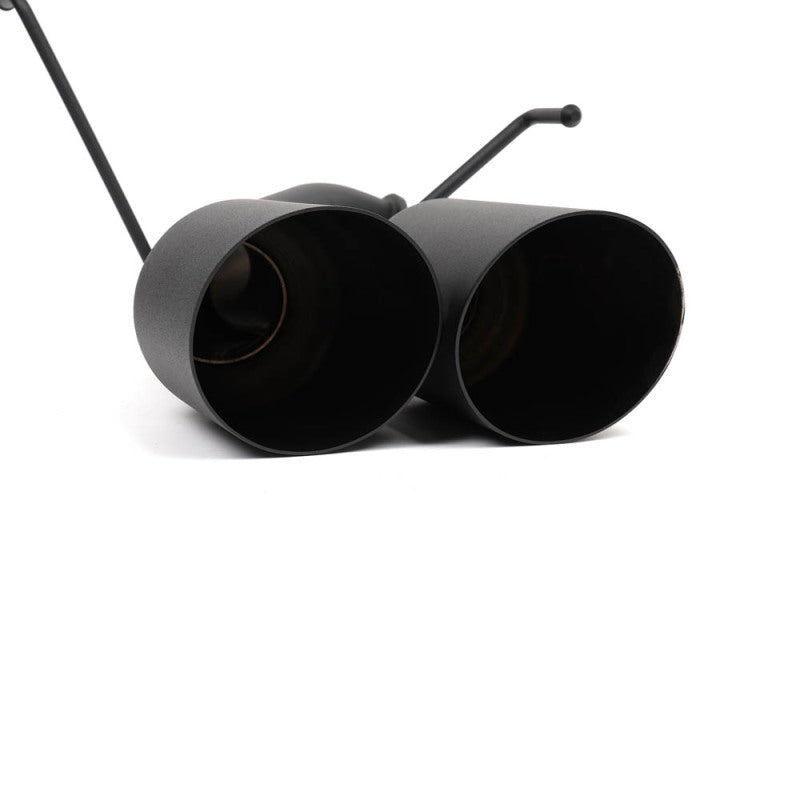 BLOX Racing 2022+ WRX Muffler Delete / Axle Back Single Wall 4in - Matte Black Tips