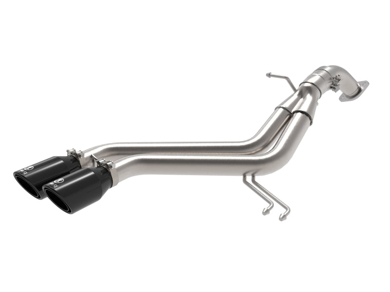 aFe Takeda 13-17 Hyundai Veloster L4-1.6L 2-1/2in 304 SS Axle-Back Exhaust w/ Black Tips