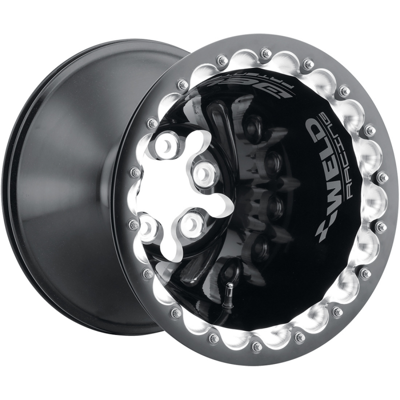 Weld Delta-1 TA 16x16 / 5x5 / 4 BS / 3.5 HB - Black - Black DBL Wheel