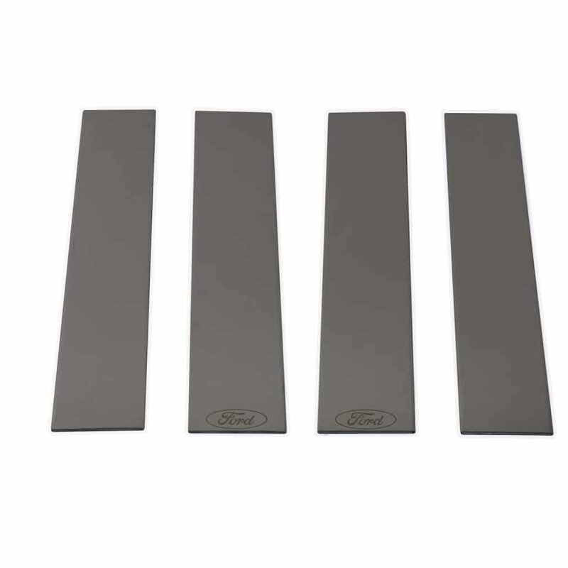 Putco 08-16 Ford SuperDuty Crew Cab - w/ FORD Logo (4pcs) Black Platinum Pillar Posts Classic