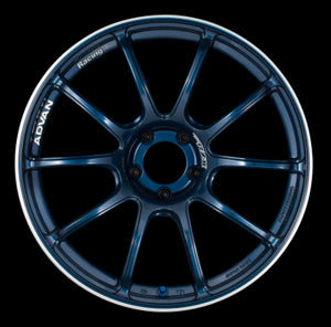 Advan RZII 17x7.5 +38 4x100 Racing Indigo Blue Wheel