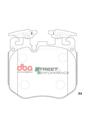 DBA 19-22 BMW X5 M50i (G05/G07) SP Performance Front Brake Pads