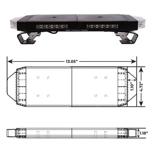 Putco 16in Hornet Light Bar - (Amber) LED Stealth Rooftop Strobe Bar