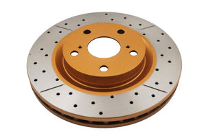 DBA 13-19 Lexus ES300h Front Street Series Drilled & Slotted Rotor w/Gold Hat