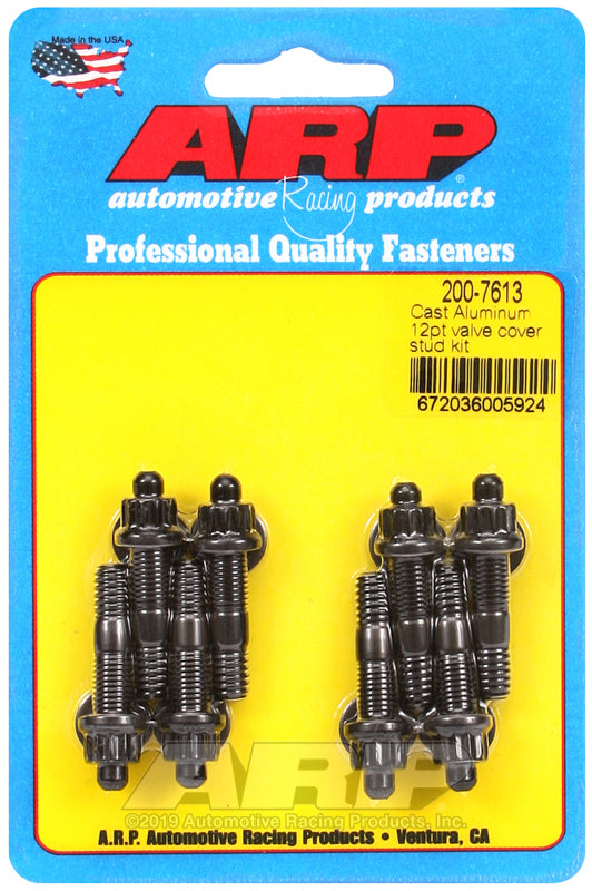 ARP Cast Aluminum Valve Cover 1/4in 12pt Stud Kit