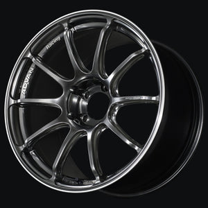 Advan RSIII 18x9.5 +45mm 5x120 Racing Hyper Black and Ring Wheel