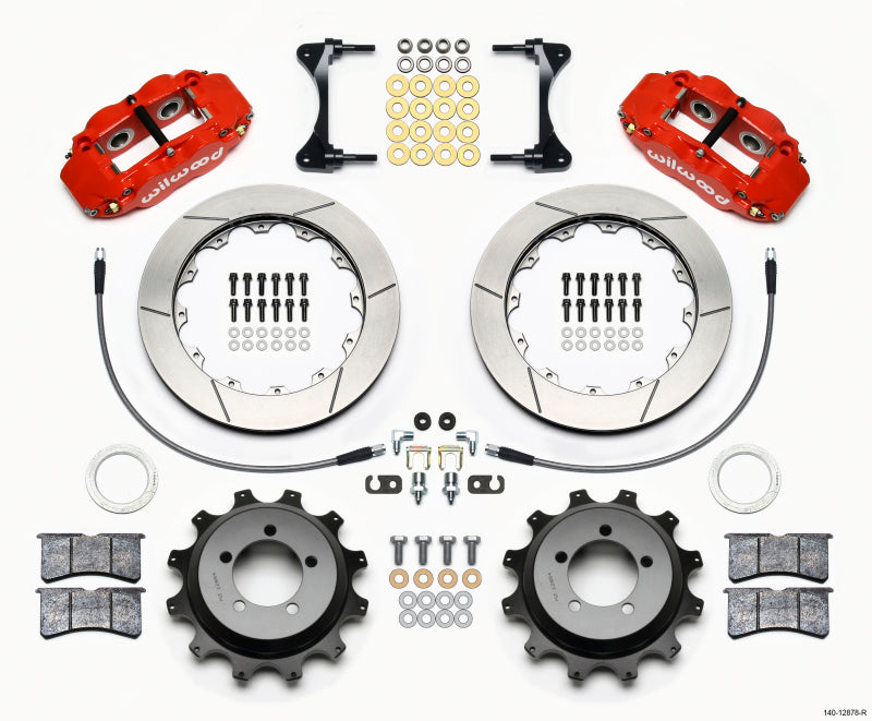 Wilwood Narrow Superlite 4R Rear Kit 12.88in Red 99-05 WRX / 99-07 Impreza