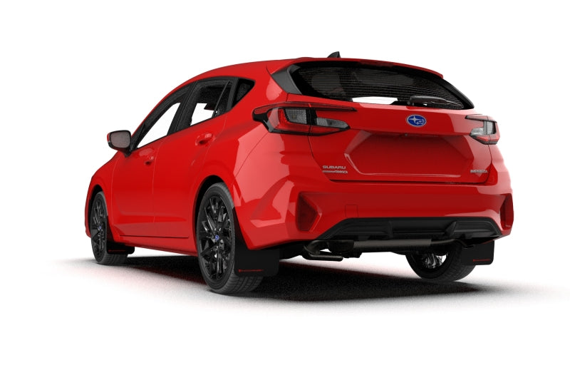 Rally Armor 24-26 Subaru Impreza Black UR Mud Flap w/ Light Blue Logo