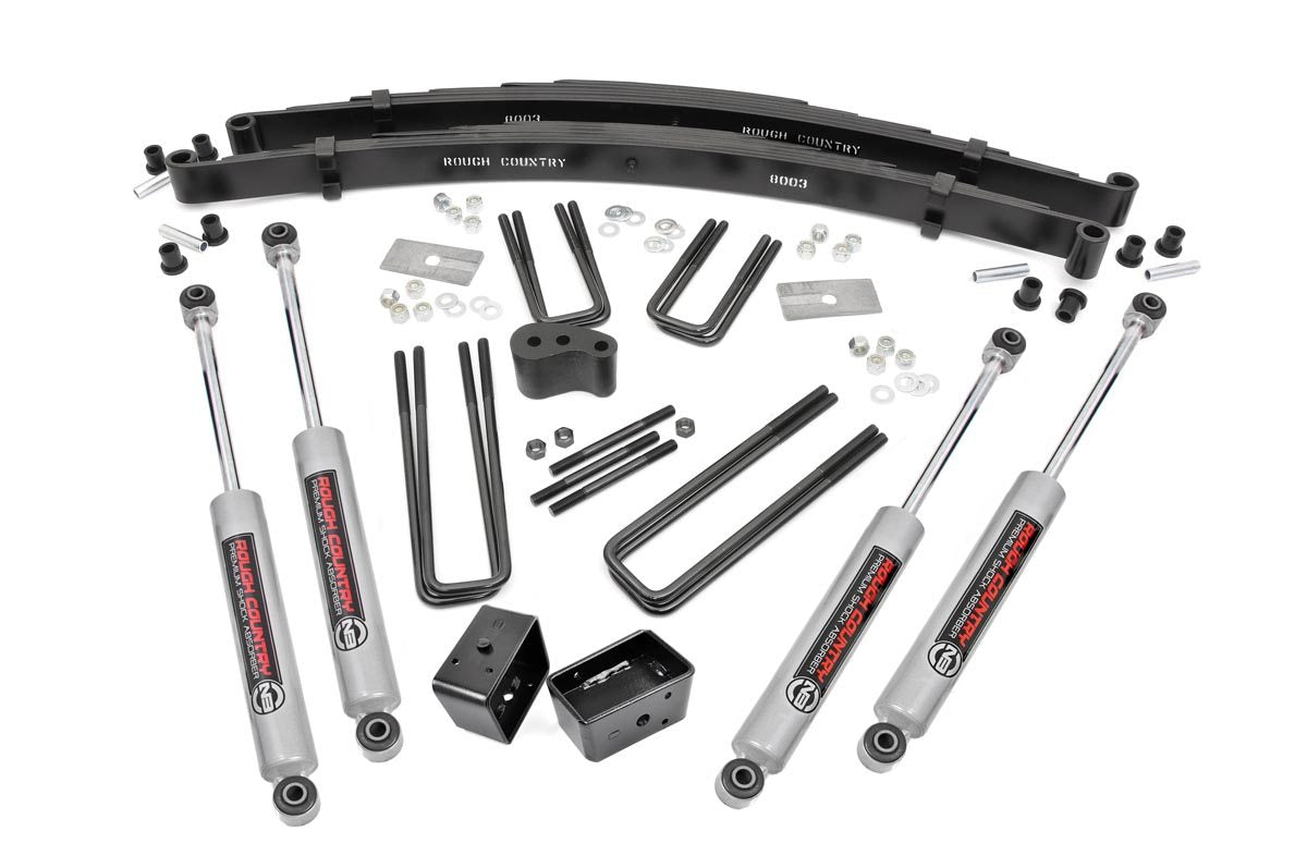 Rough Country 4 Inch Lift Kit Rear Blocks | Dodge W100 Truck/W200 Truck 4WD (1974-1977) - Kit 305.20
