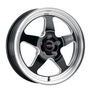 Weld Ventura Drag 18x10 / 5x114.3 / 7.27 BS / 78.1 HB - Gloss Black Milled - Non-BL Wheel