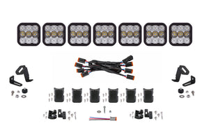 Diode Dynamics SS5 Sport Universal CrossLink 7-Pod Lightbar - White Combo
